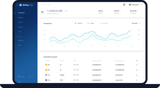 bitbay-pay-приём-платежей-дашборд